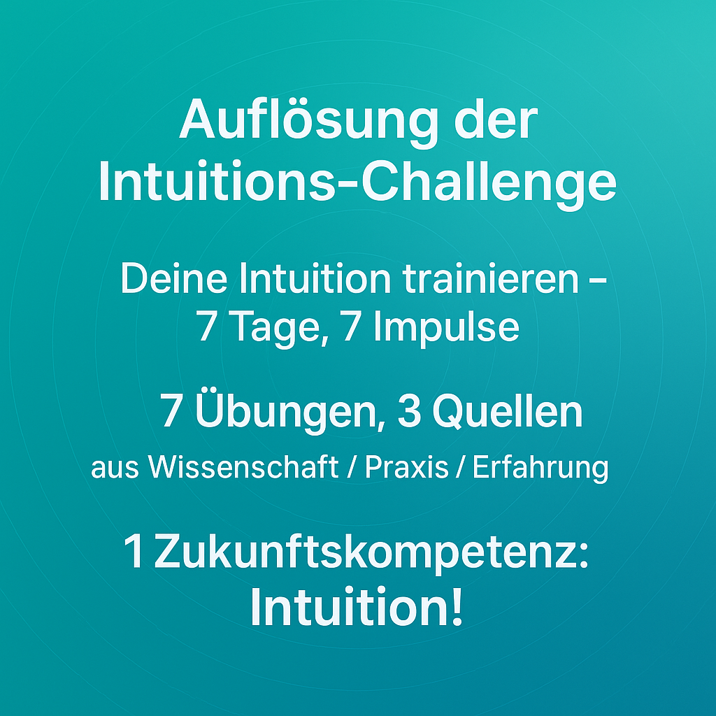 Intuitions-Challenge Auflösung